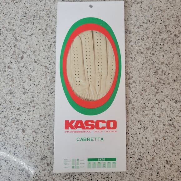 VTG Kasco Cabretta Ladies Leather Professional Golf Glove Walnut Creek Left sz L - Picture 3 of 12